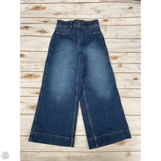 Jeans Wide Leg By Spanx In Blue Denim, Size: Xs