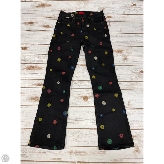 Jeans Straight By Mother In Black Denim, Size: 2