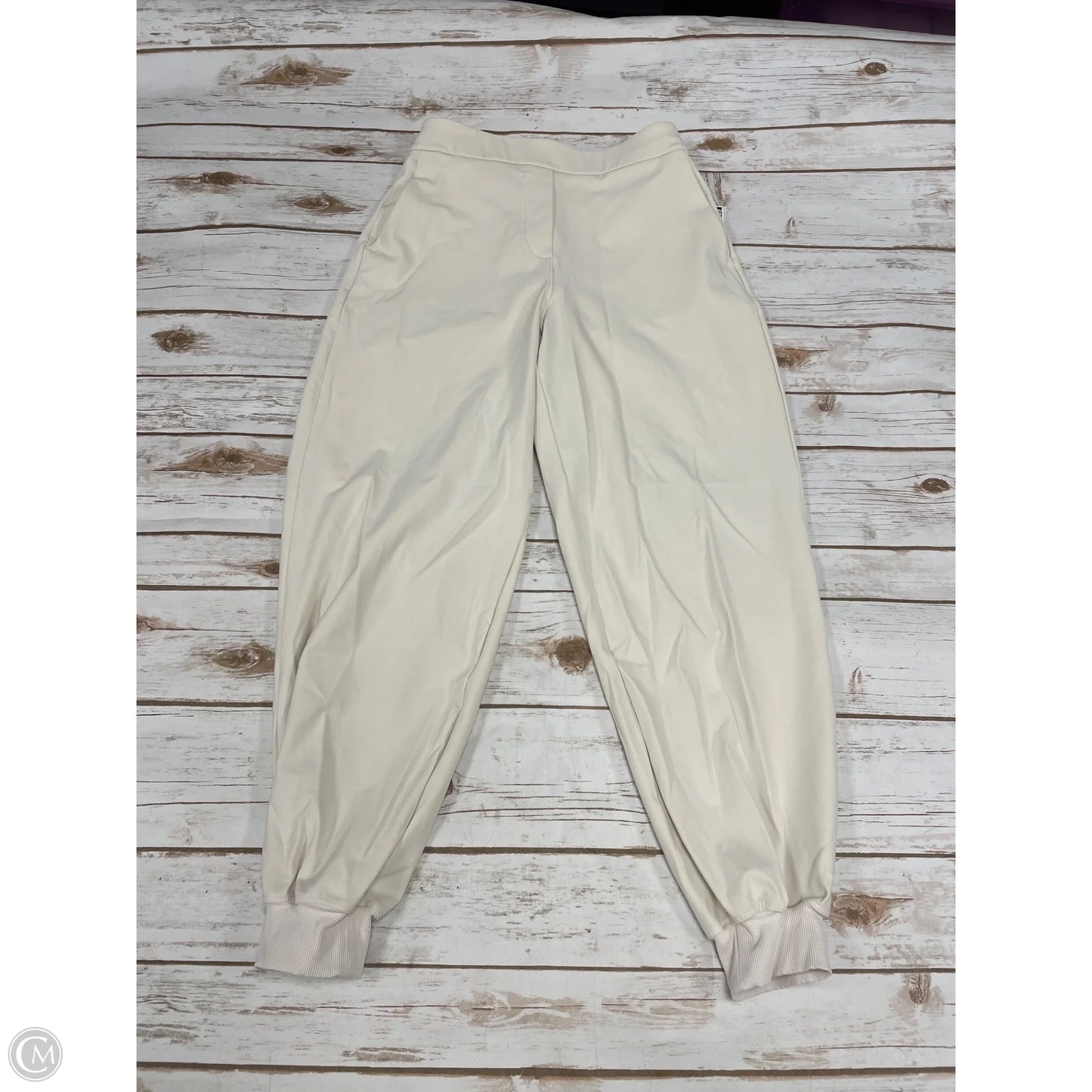 Athletic Pants By Lululemon In Cream, Size: S