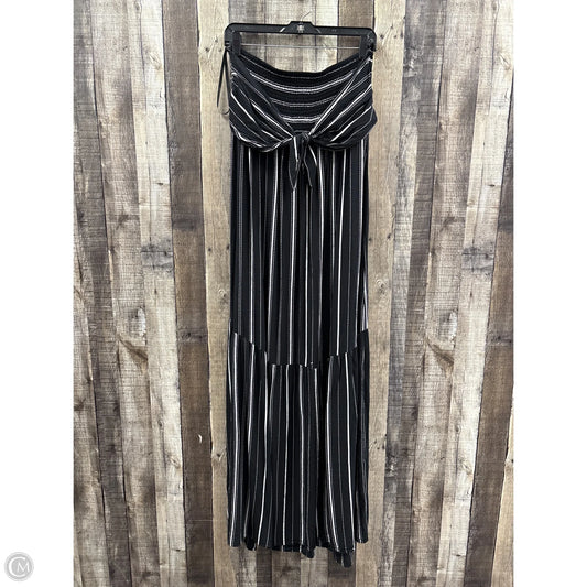 Dress Casual Maxi By Loft In Black & White, Size: M
