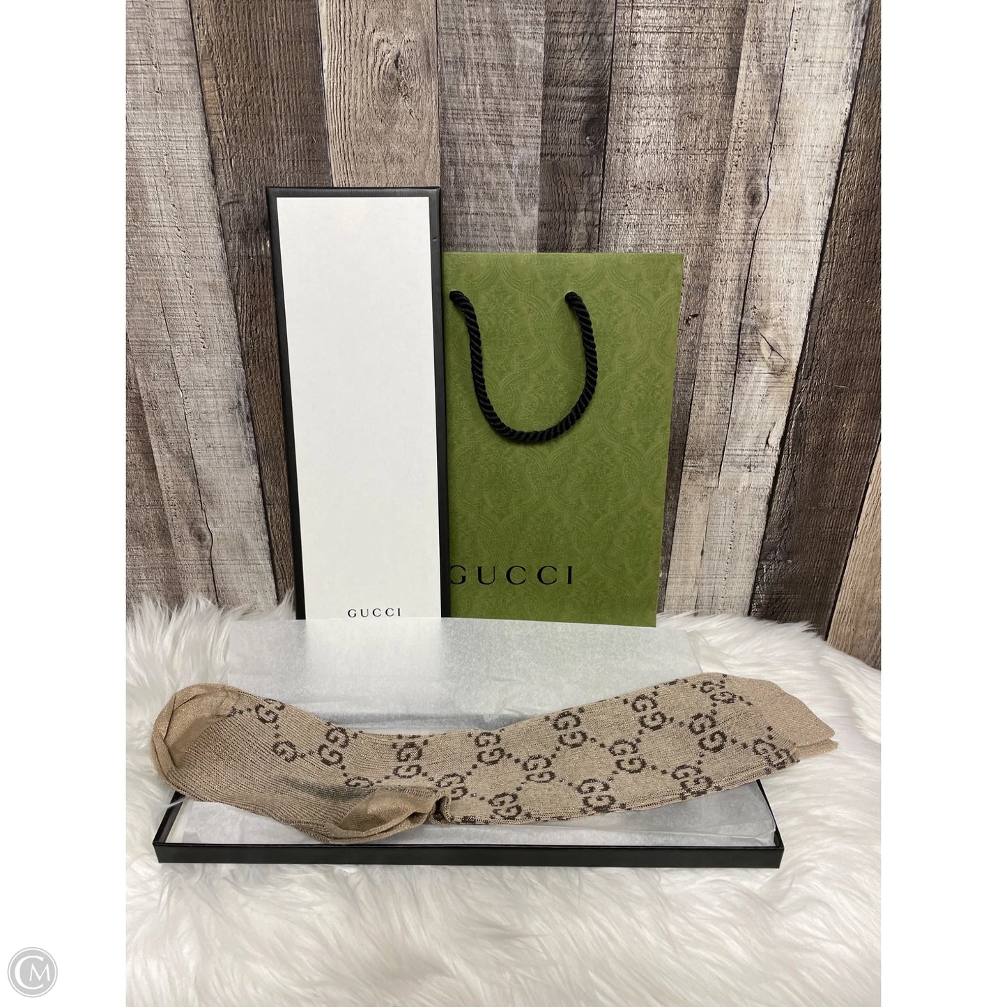 Socks Luxury Designer By Gucci In Beige, Size: 0