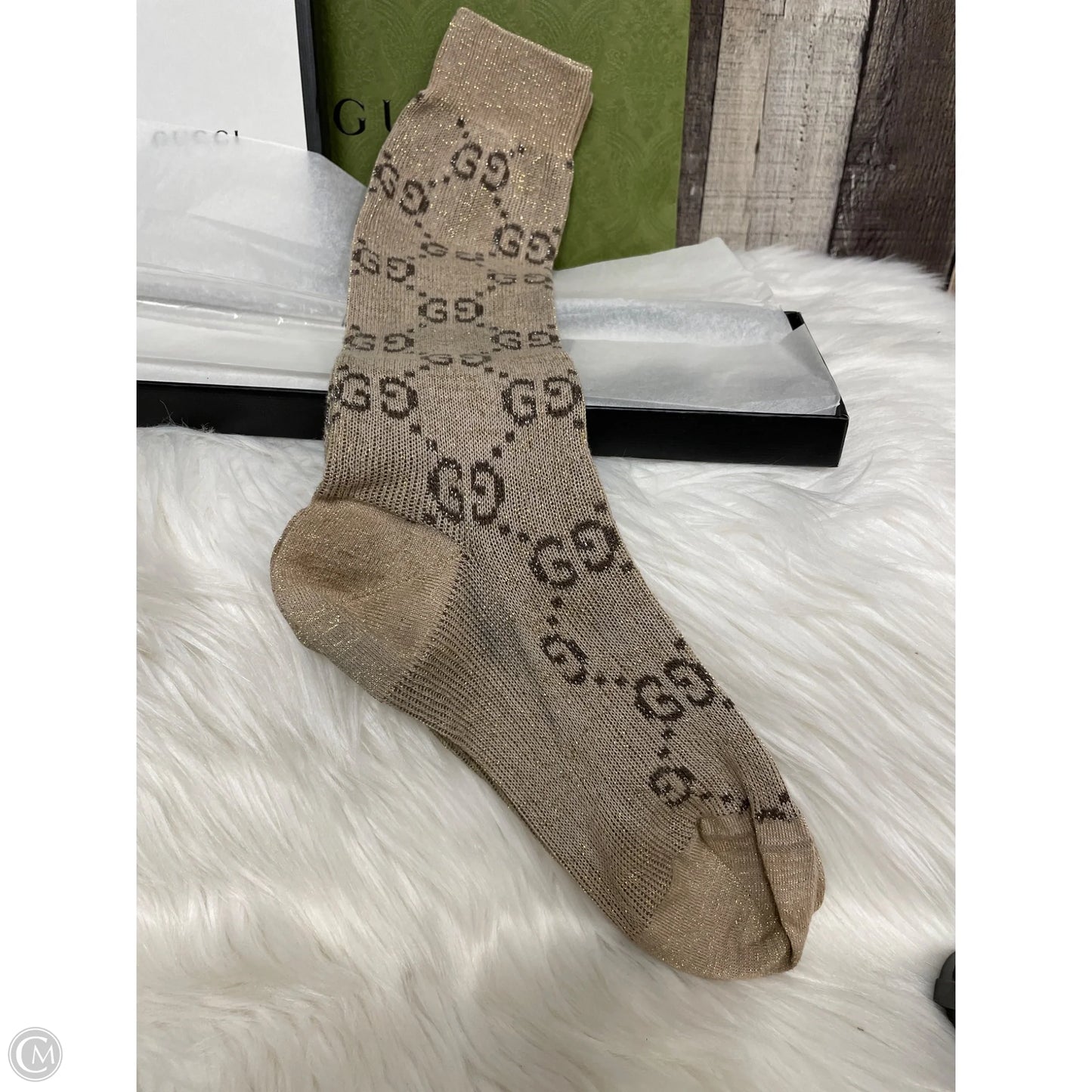 Socks Luxury Designer By Gucci In Beige, Size: 0
