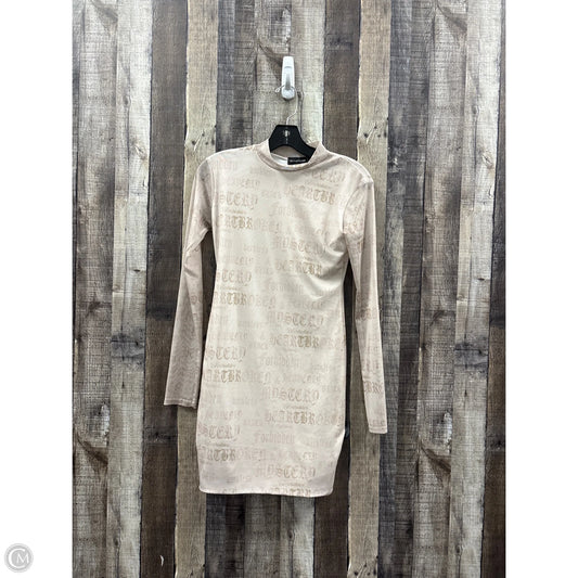Dress Casual Short By Pretty Little Thing In Tan, Size: M