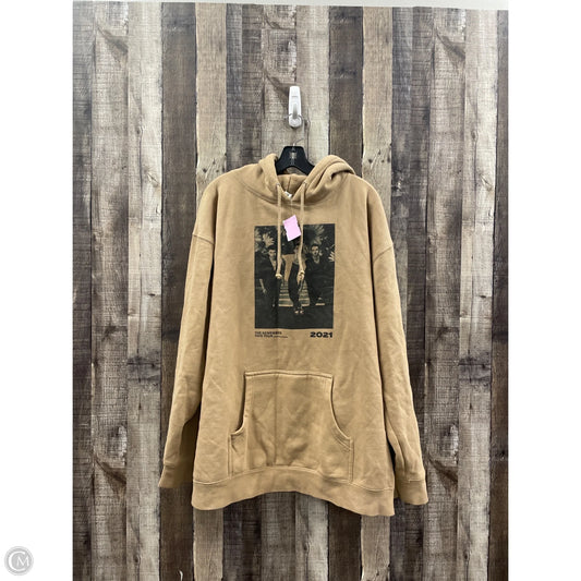 Sweatshirt Hoodie By Cme In Tan, Size: 2x