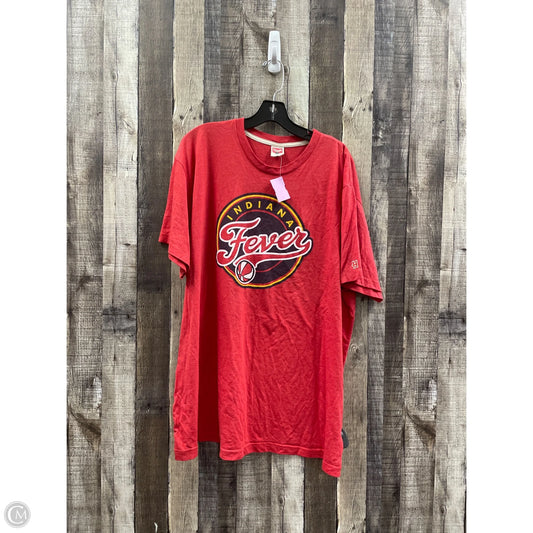 Top Short Sleeve Basic By Homage In Red, Size: 3x