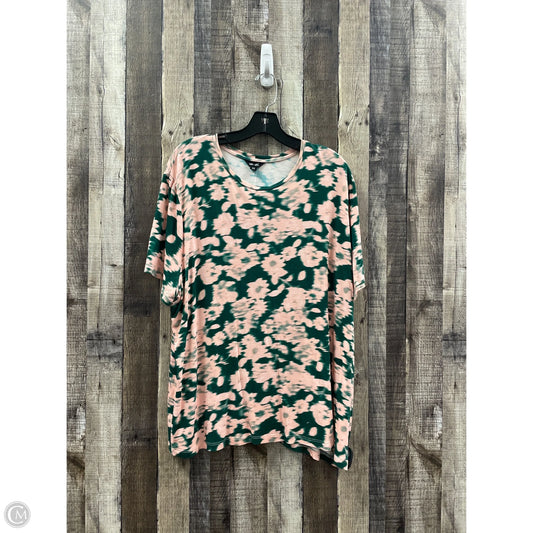 Top Short Sleeve By Cme In Tie Dye Print, Size: L