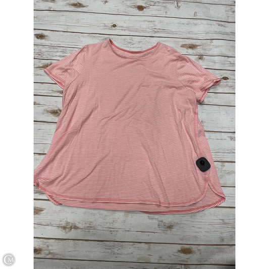 Top Short Sleeve By J. Jill In Striped Pattern, Size: Xlp