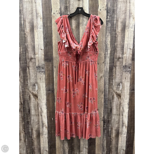 Dress Casual Maxi By Francesca’s In Pink, Size: L