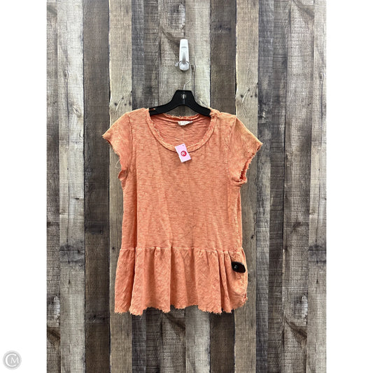 Top Short Sleeve By Altard State In Orange, Size: S