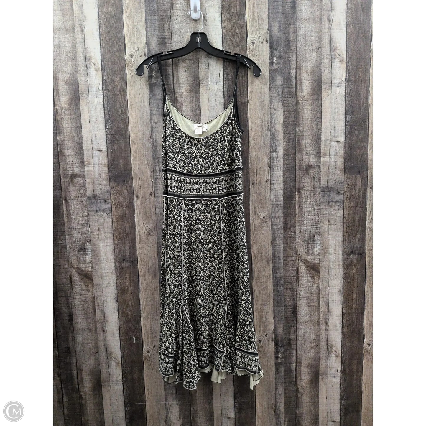 Dress Casual Midi By Max Studio In Black & Cream, Size: M