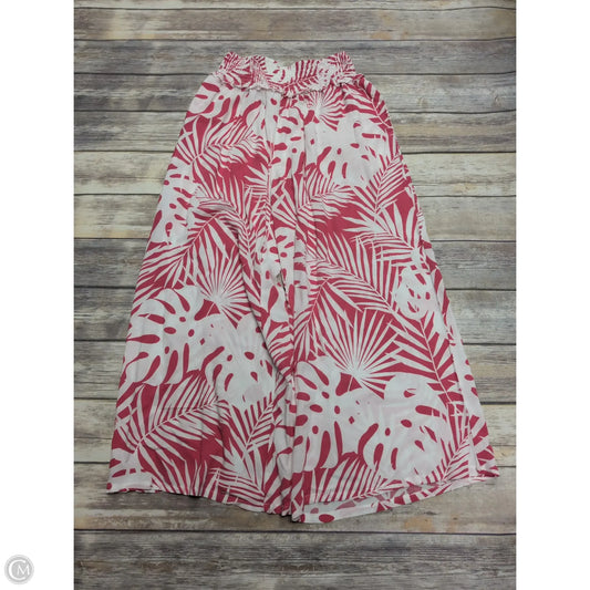 Swimwear Cover-up By Caribbean Joe In Pink & White, Size: L