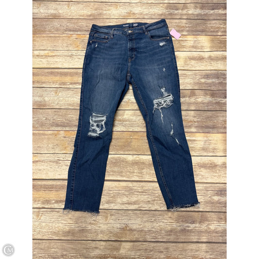 Jeans Skinny By Old Navy In Blue Denim, Size: 14