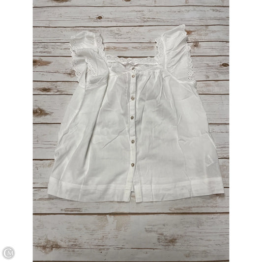 Top Sleeveless By Lc Lauren Conrad In White, Size: S