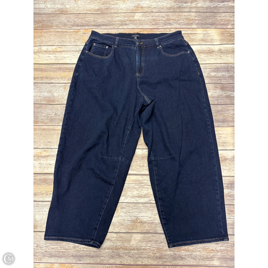 Jeans Wide Leg By Universal Standard In Blue Denim, Size: 18