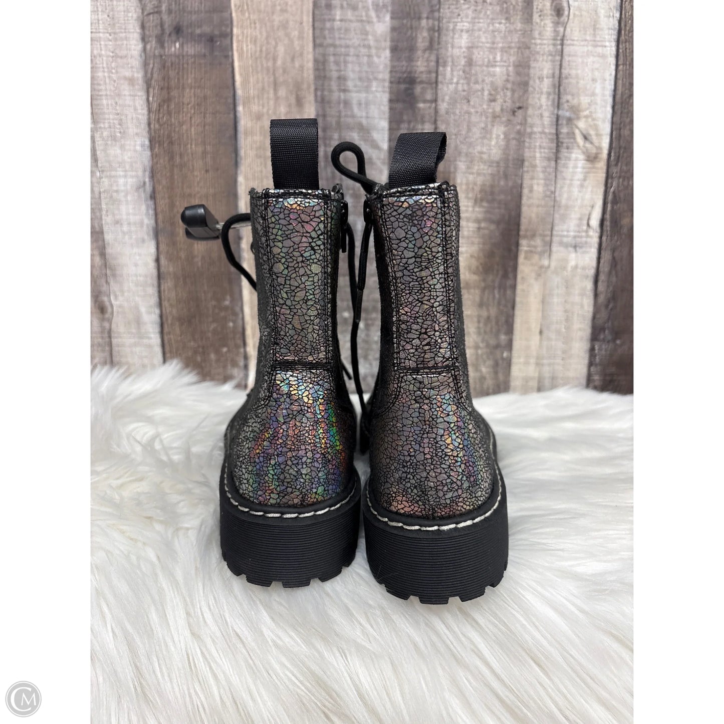 Boots Combat By Mix No 6 In Silver, Size: 8