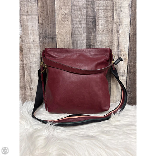 Handbag Leather By Fossil, Size: Large