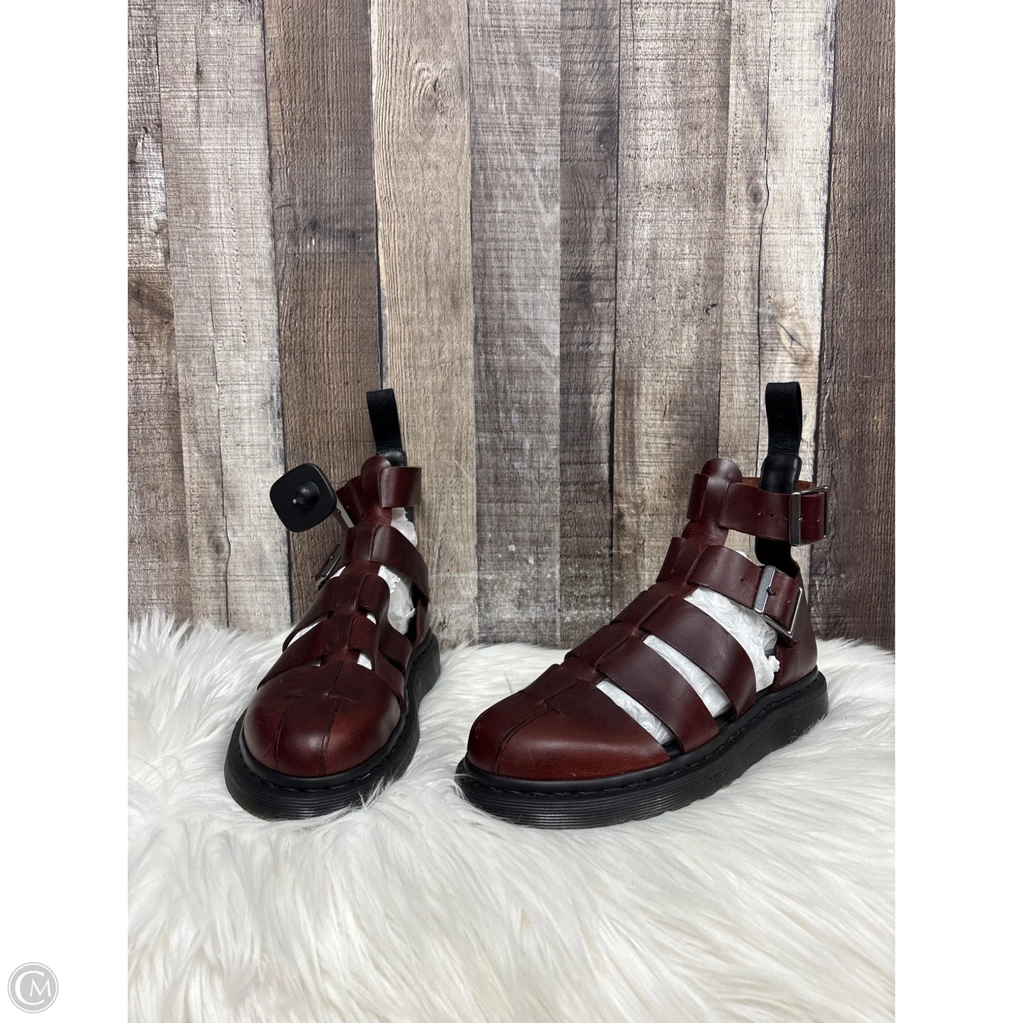 Shoes Flats By Dr Martens In Brown, Size: 8