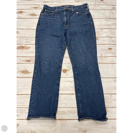 Jeans Straight By J. Crew In Blue Denim, Size: 10