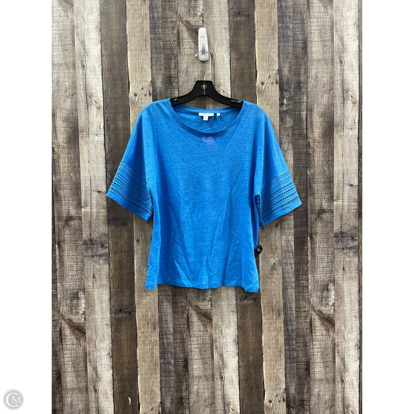 Top Short Sleeve By Chicos In Blue, Size: S