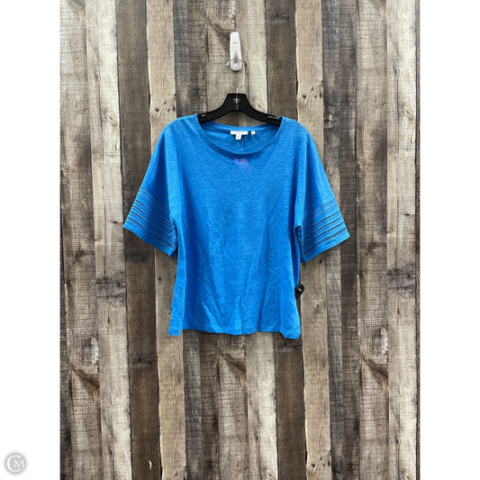 Top Short Sleeve By Chicos In Blue, Size: S