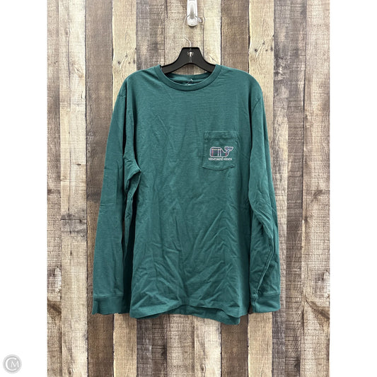 Top Long Sleeve By Vineyard Vines In Green, Size: L