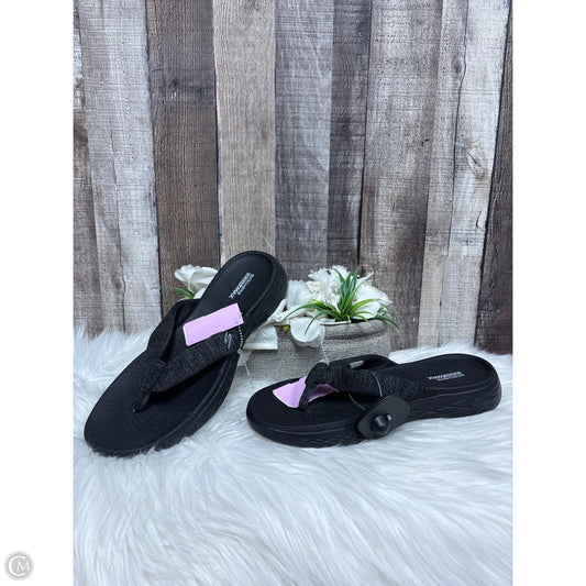 Sandals Flats By Skechers In Black, Size: 9