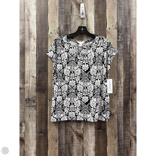 Top Sleeveless By Liz Claiborne In Black & White, Size: Sp