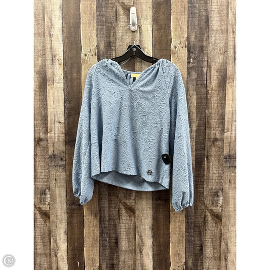 Top Long Sleeve By Michael By Michael Kors In Blue, Size: Sp