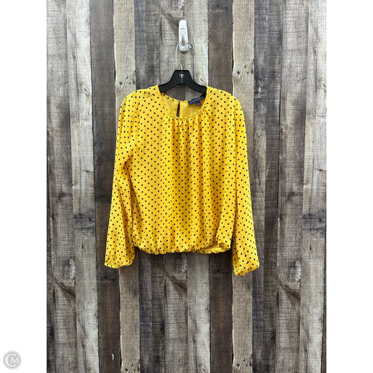 Top Long Sleeve By Tommy Hilfiger In Polkadot Pattern, Size: S