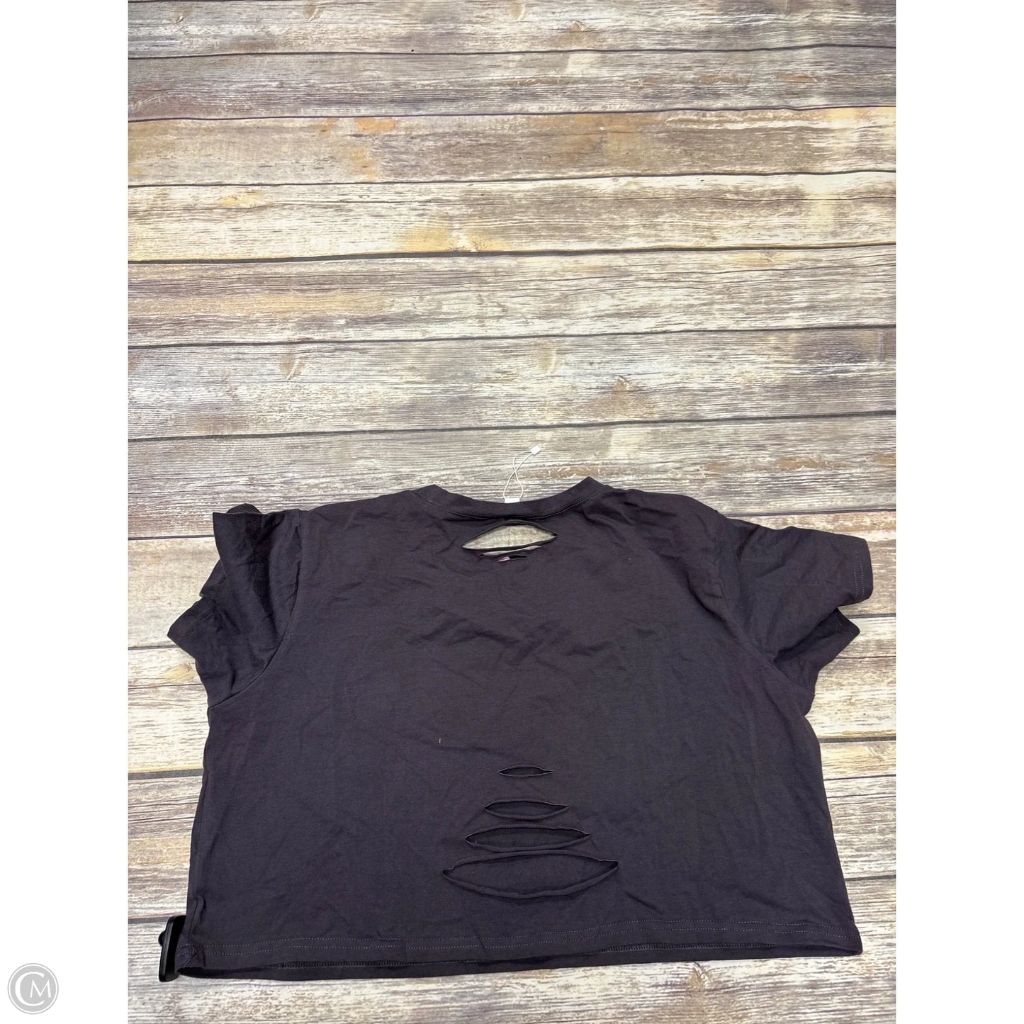 Top Short Sleeve Basic By Cmf In Grey, Size: L