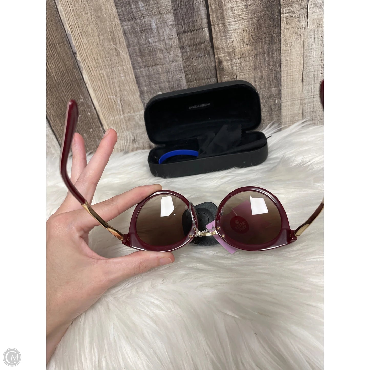 Sunglasses Luxury Designer By Dolce And Gabbana, Size: