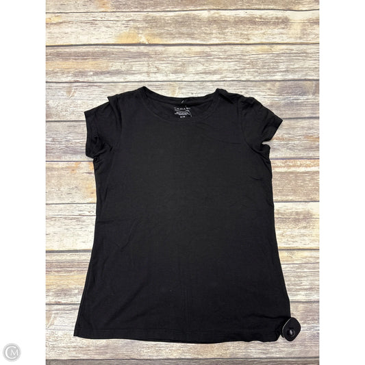 Top Short Sleeve By Tahari In Black, Size: M