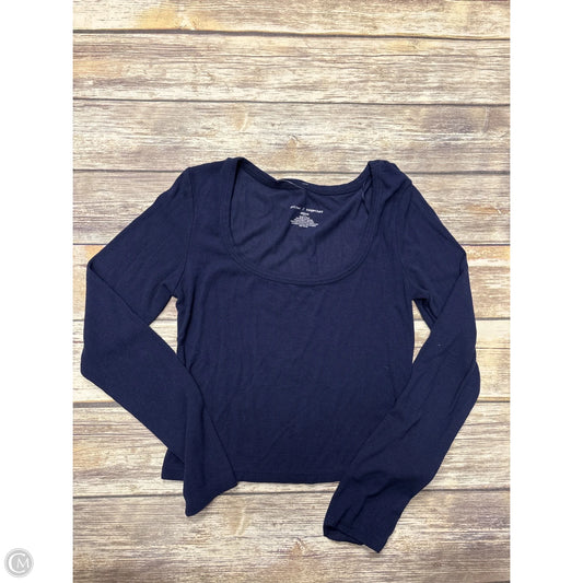 Top Long Sleeve By Better Together In Navy, Size: M