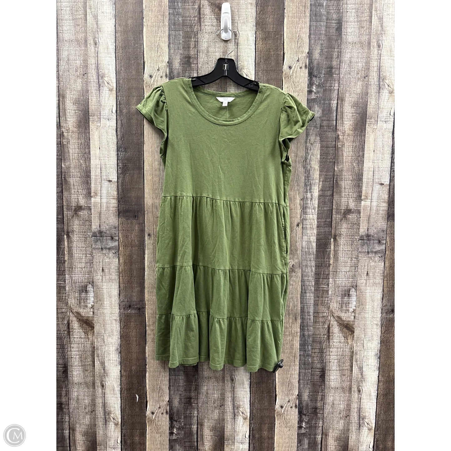 Dress Casual Maxi By Time And Tru In Green, Size: S