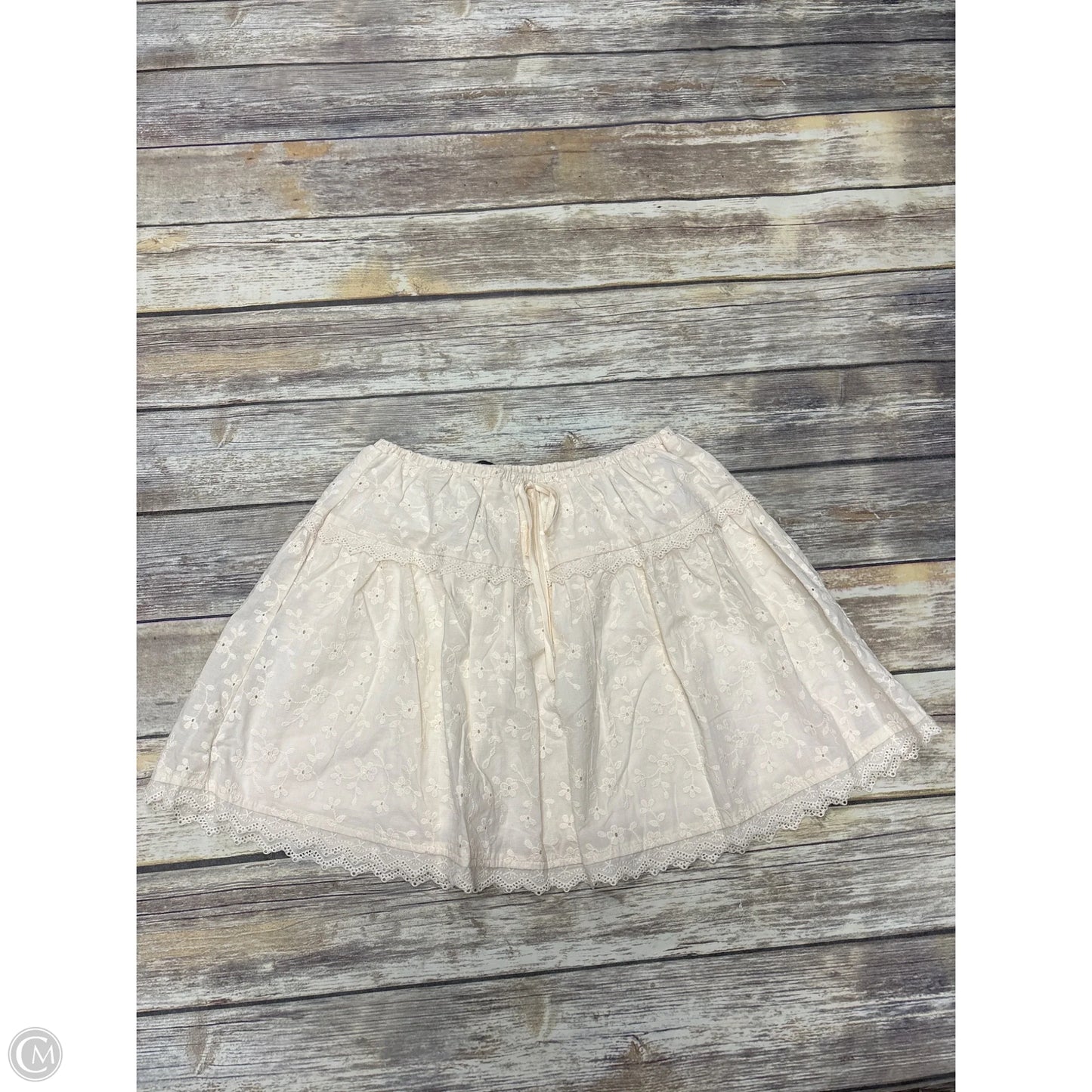 Skirt Mini & Short By Workshop In Beige, Size: L