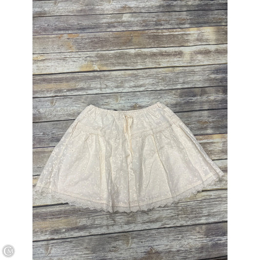 Skirt Mini & Short By Workshop In Beige, Size: L