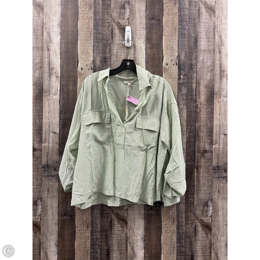 Top Short Sleeve By Max Studio In Striped Pattern, Size: Xl