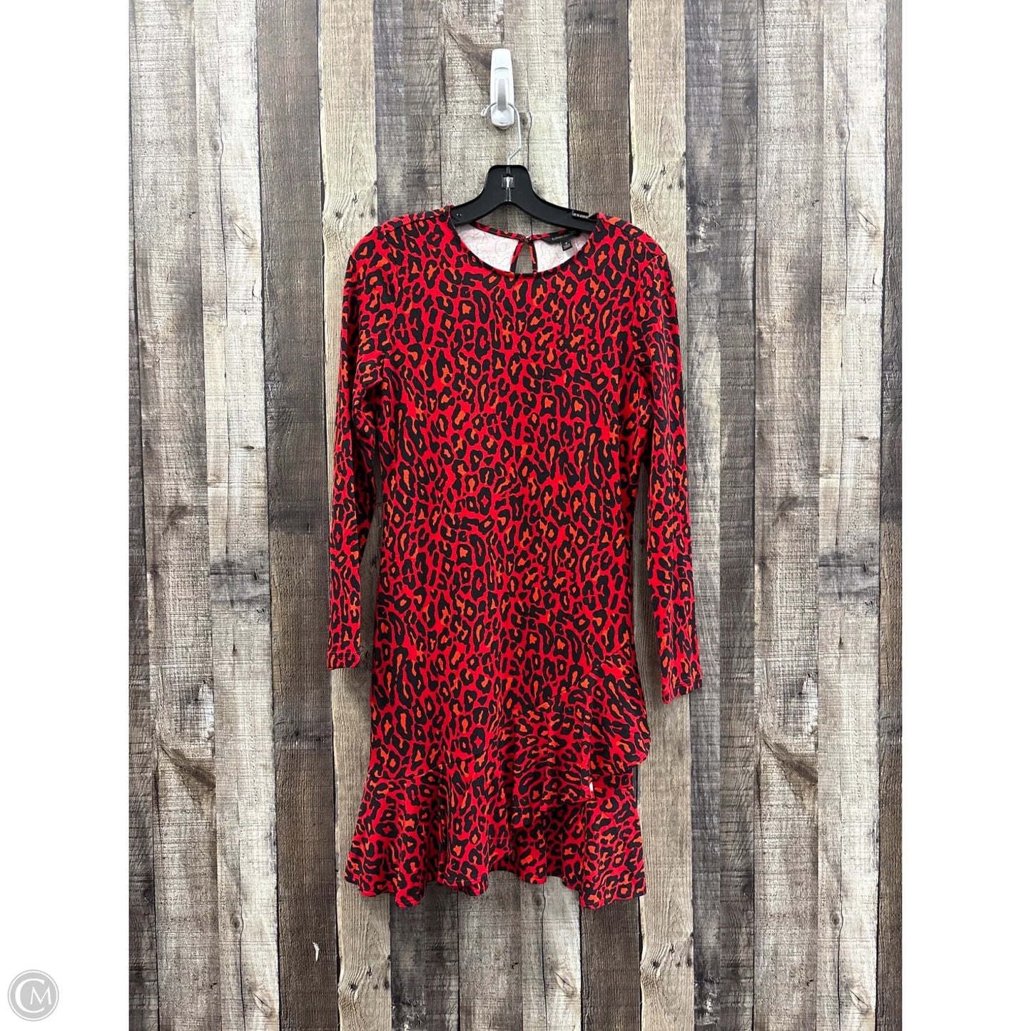 Dress Casual Midi By Banana Republic In Animal Print, Size: M