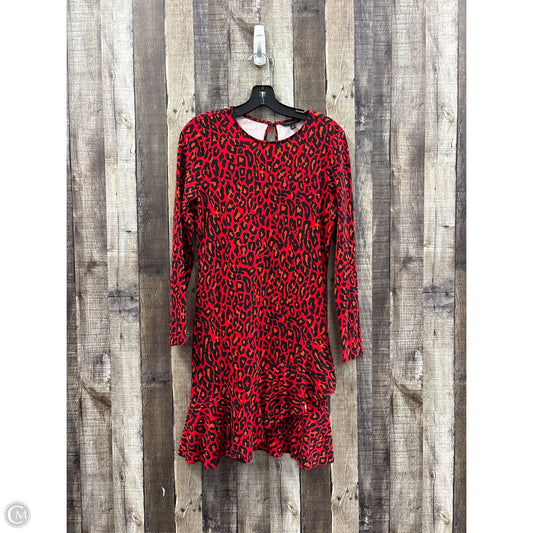 Dress Casual Midi By Banana Republic In Animal Print, Size: M