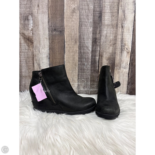 Boots Ankle Heels By Sorel In Black, Size: 8.5