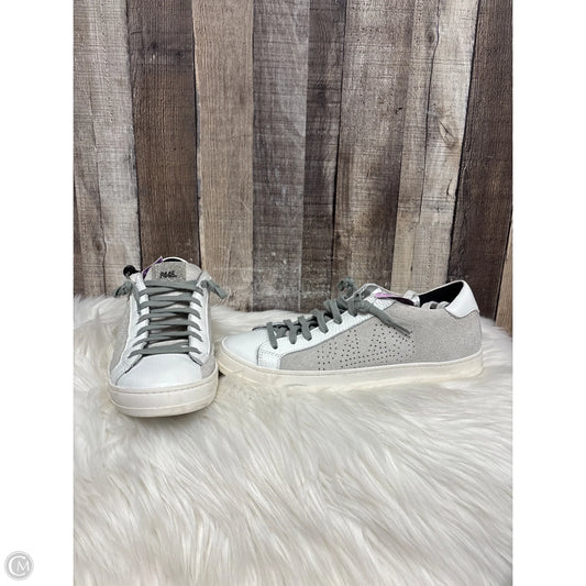 Shoes Sneakers By P448 In Grey & White, Size: 9