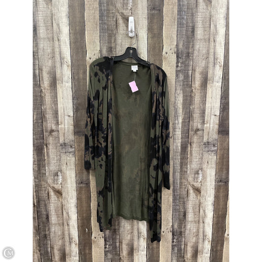Sweater Cardigan By Peyton Jensen In Camouflage Print, Size: Xs