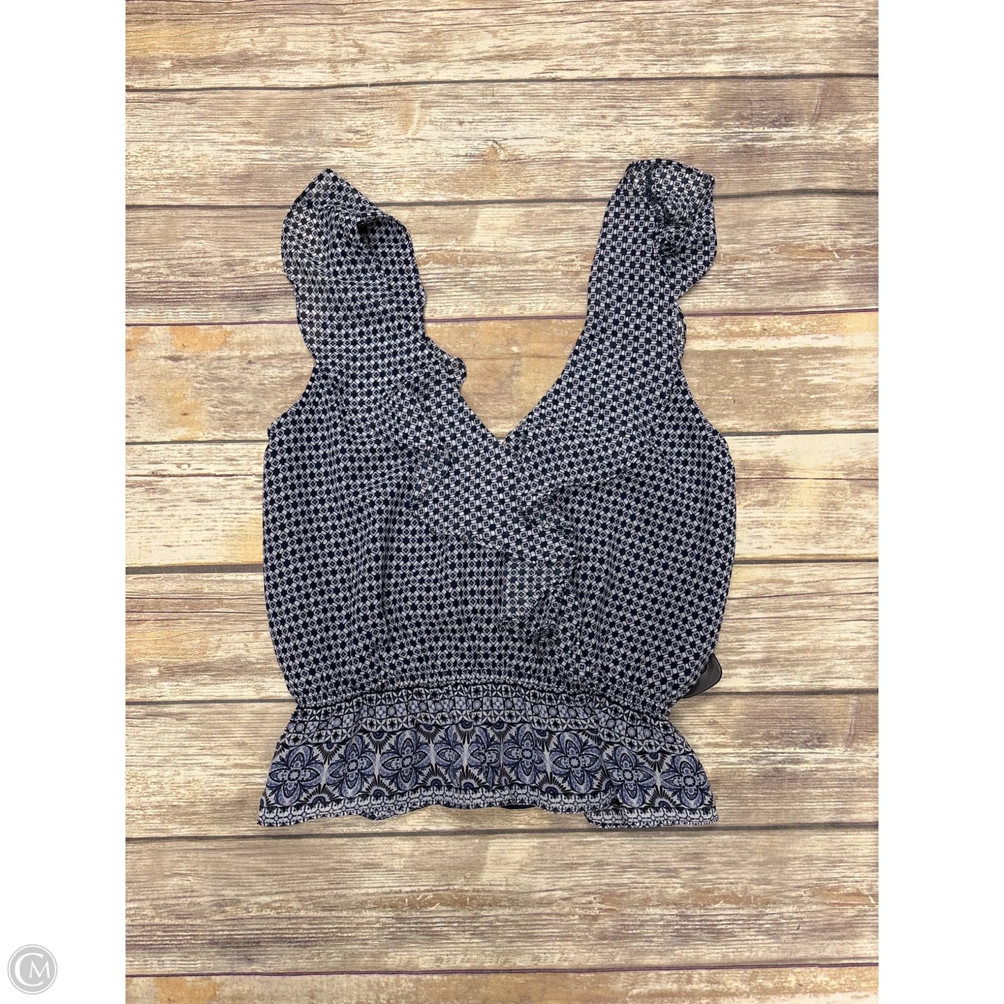 Top Sleeveless By Evereve In Blue, Size: S