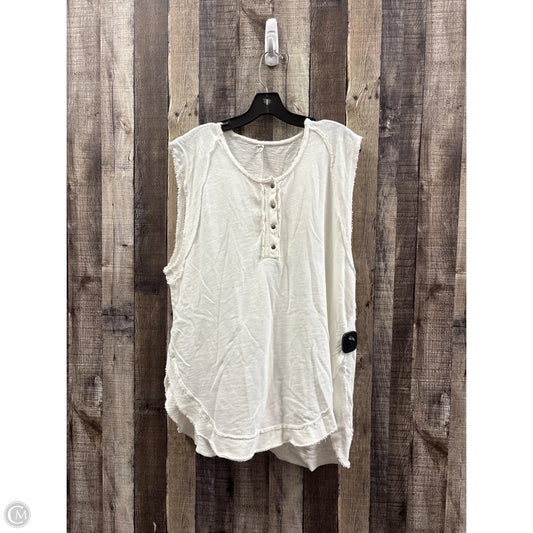 Top Sleeveless By Free People In White, Size: M