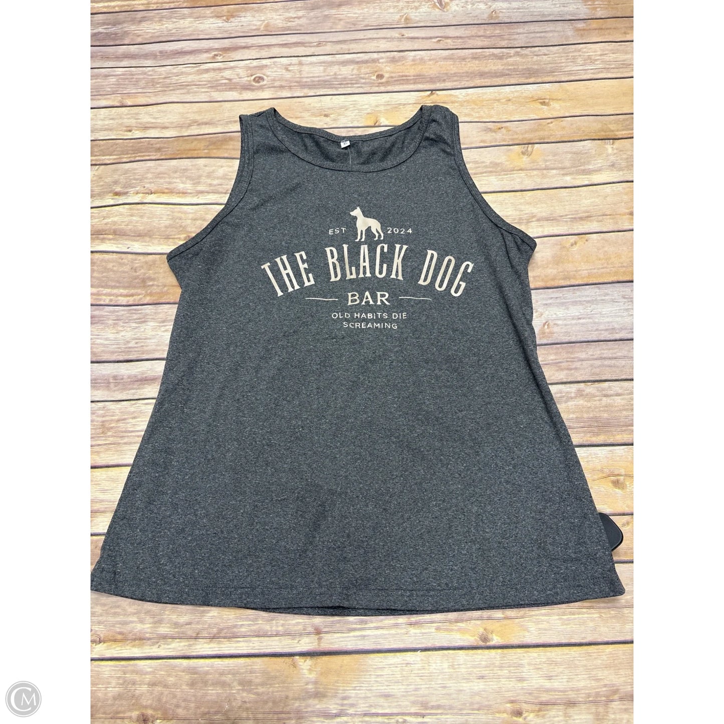 Top Sleeveless By Cmf In Grey, Size: Xl