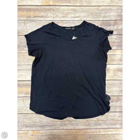 Top Short Sleeve By Tahari In Black, Size: 1x