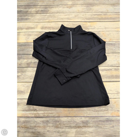 Athletic Top Long Sleeve Collar By Zyia In Navy, Size: L
