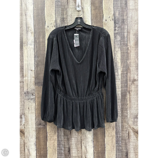 Top Long Sleeve By Lane Bryant In Black, Size: M