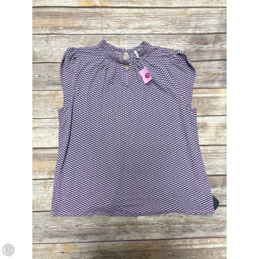 Top Sleeveless By Elle In Purple, Size: Xl