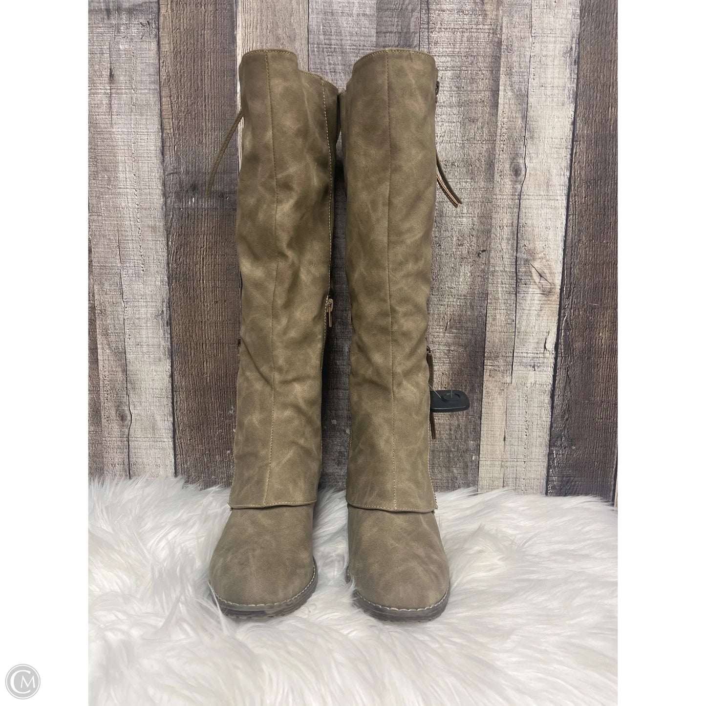 Boots Combat By Muk Luks In Brown, Size: 9